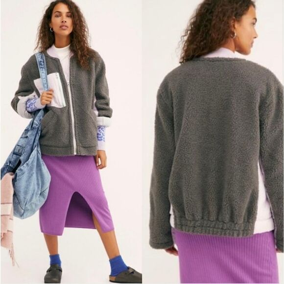 Free People Rivington Sherpa Jacket, large - Picture 1 of 10